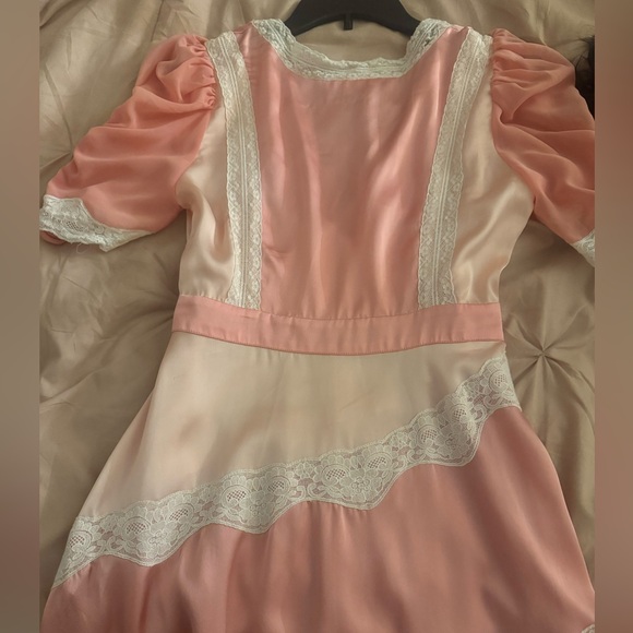 LoveShackFancy pink silk mini dress - Picture 3 of 3